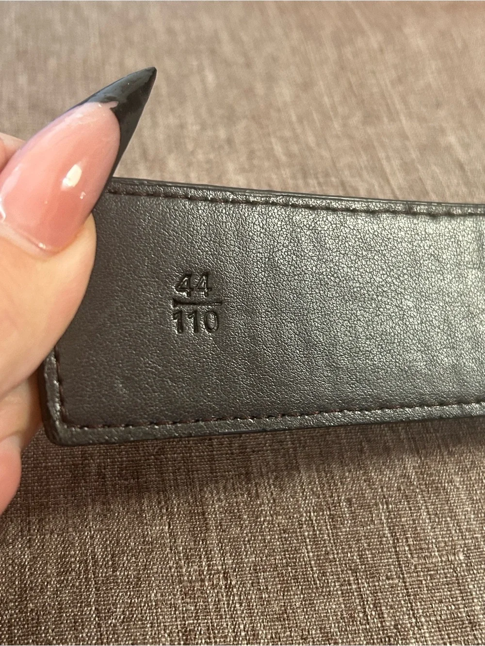 Louis Vuitton Brown Damier Canvas LV Logo Belt